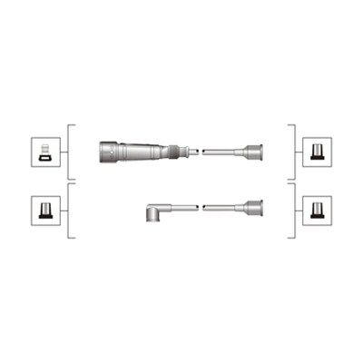 IGNITION CABLE KIT 941319170103 FOR VW AUDI 100 A6/S6 500 ARM/ANA/ADP/AHL 4cyl