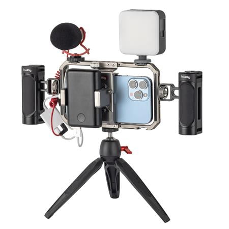 SmallRig Phone Cage for iPhone 15 14 13,Smartphone Video Rig for Vlogging Outlet