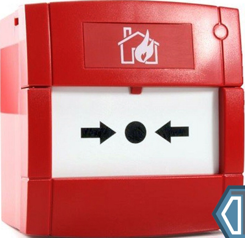 KAC Fire Alarm, Conventional Break Glass Manual Call Point 470ohm - Back box inc