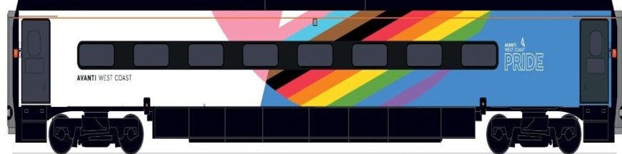 BNIB OO Gauge Hornby R40199 Avanti West Coast Pendolino (MS) Pride Livery Coach