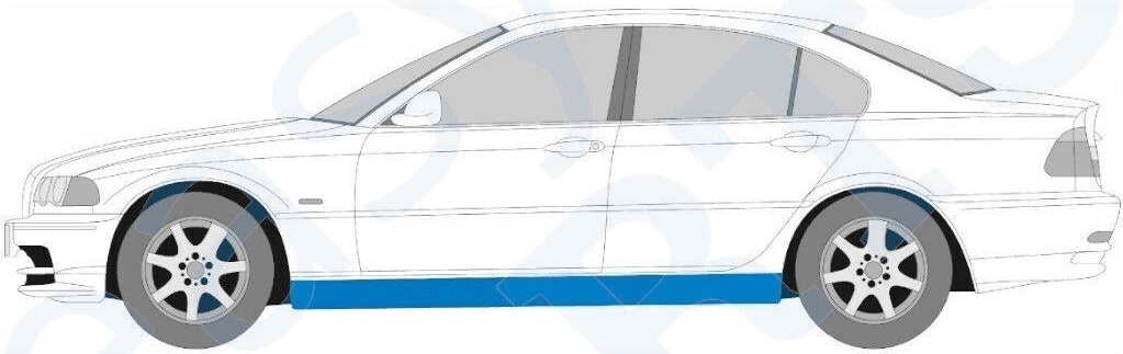 BMW E46 3 1998-2005 SALOON ESTATE FULL SILL REPAIR PANEL STEEL 1MM / PAIR