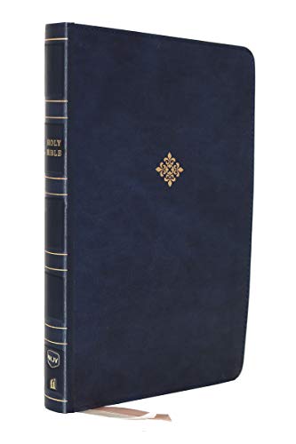 NKJV, Thinline Reference Bible, Leathersoft, Blue, Red Letter... - 9780785237891