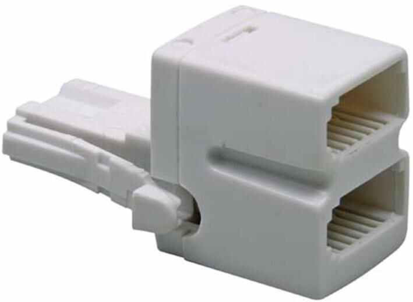 TUK - Double 4 Wire BT Telephone Socket Adaptor