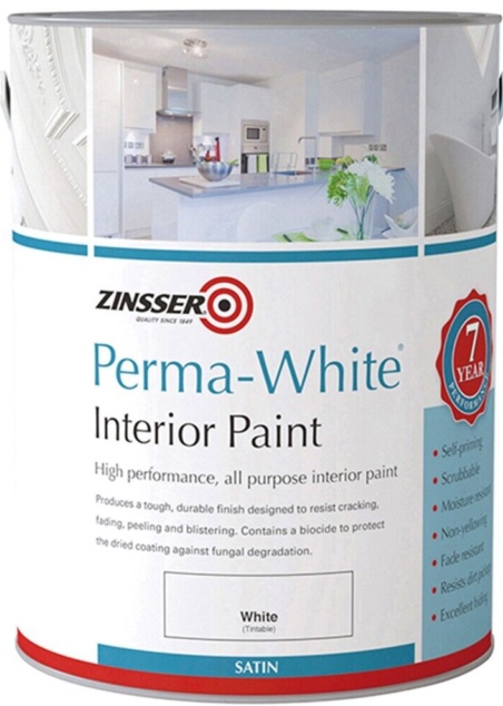 ZINSSER PERMA WHITE INTERIOR SATIN 2.5L - Image 6