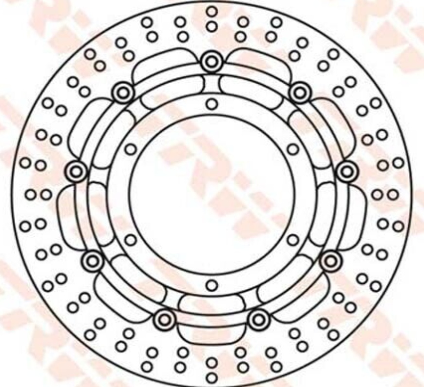 Free Shipping TRW MSW 271 Brake Disc For Motorcycle Parts Accessories