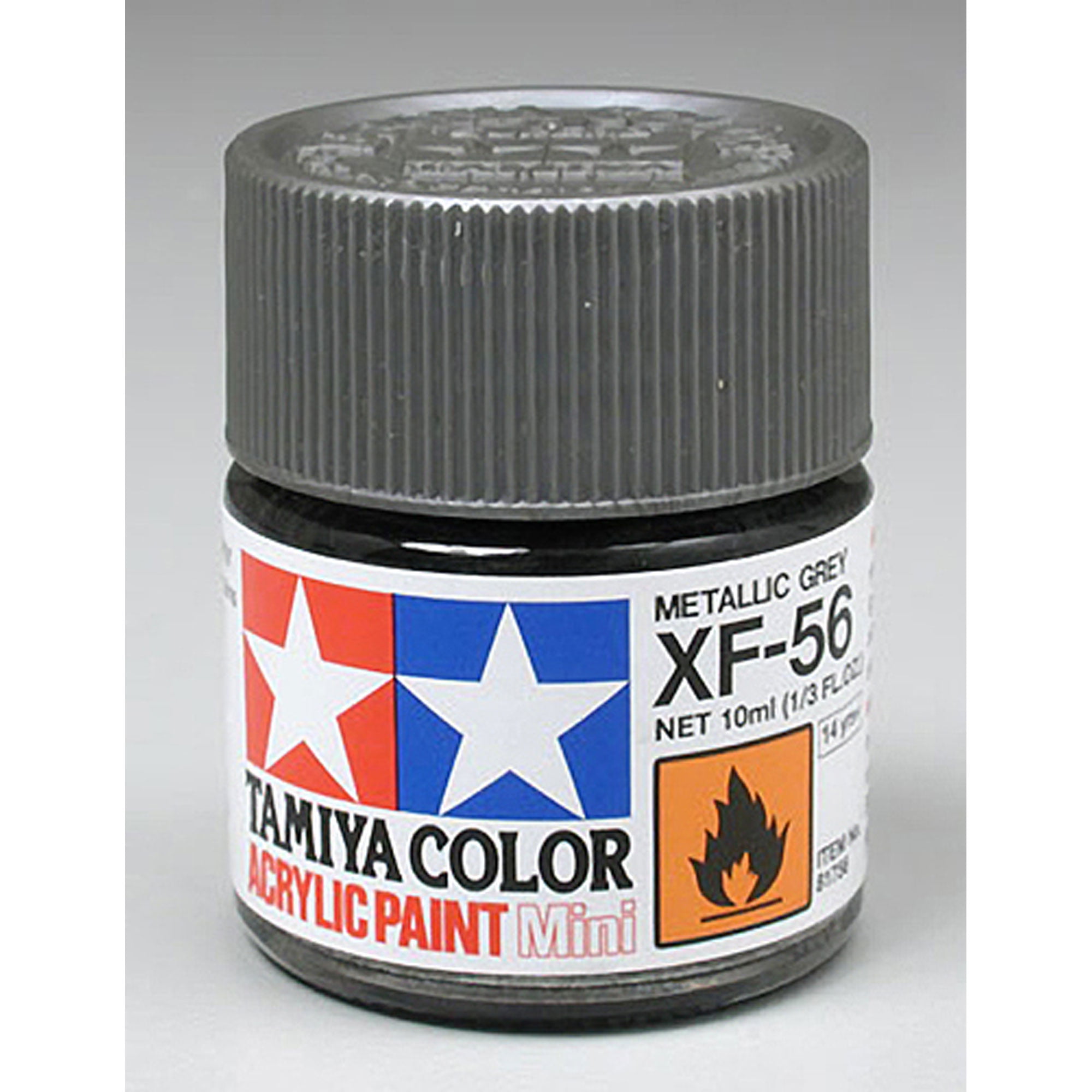 TAMIYA Acrylic Paint 10ml - XF-56 Metallic Grey  - Model Kit Paint Humbrol
