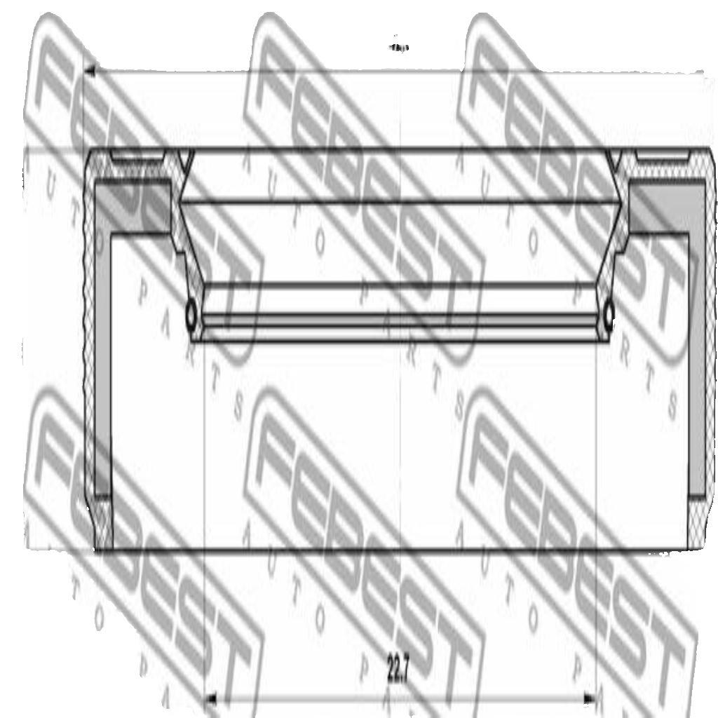 95LBY-24420606R FEBEST Shaft Seal, manual transmission main shaft for ,DACIA,NIS