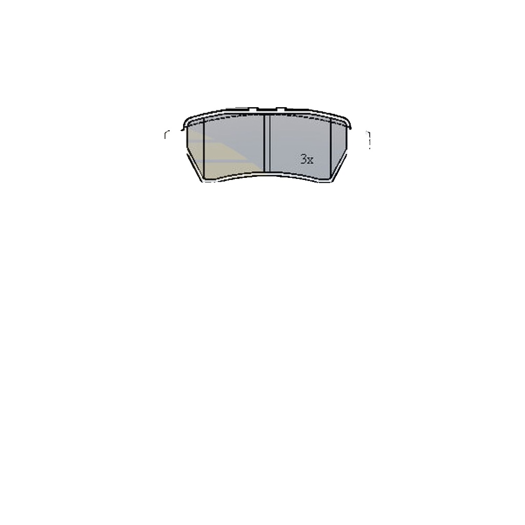 Rear COMLINE CBP31518 Brake Pad Set, disc brake for NISSAN