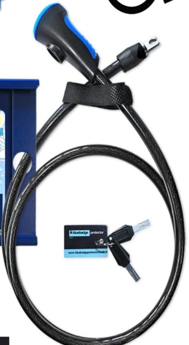 Blue Badge Double Protector Disabled Anti Theft Lock Security Holder Wallet
