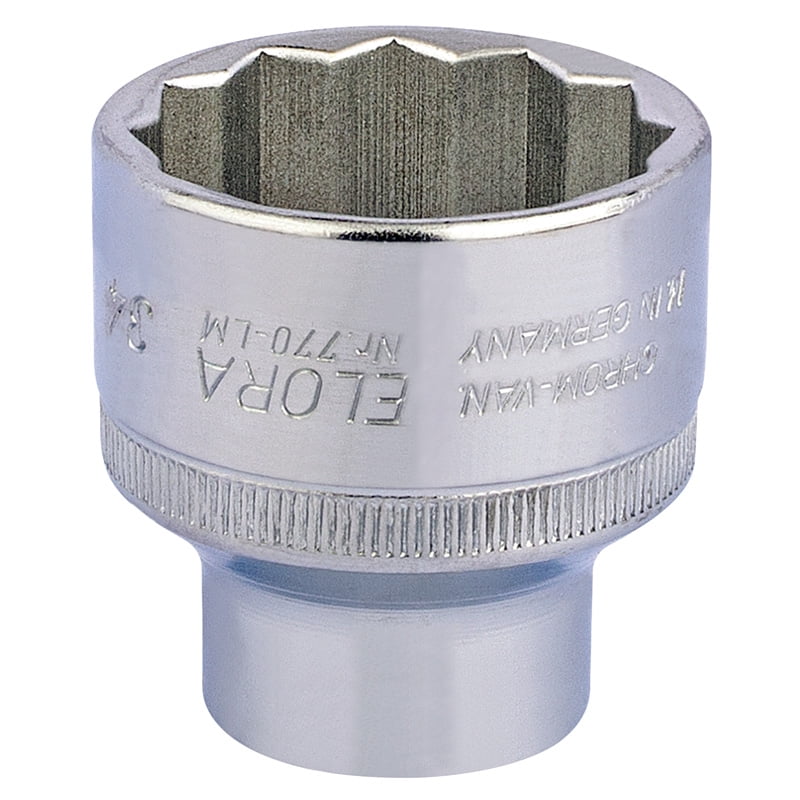 Draper 15289 Elora Bi-Hexagon Socket 1/2"" Sq Dr 34mm