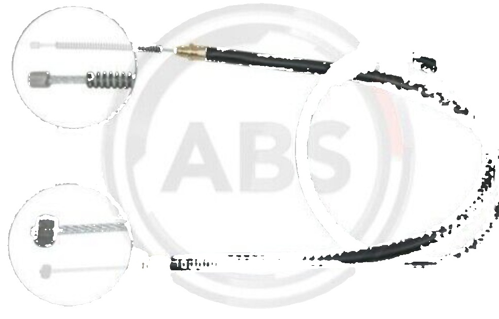 Handbrake cable Drum Brake K18217 A.B.S. for FIAT PANDA Hatchback Van PANDA