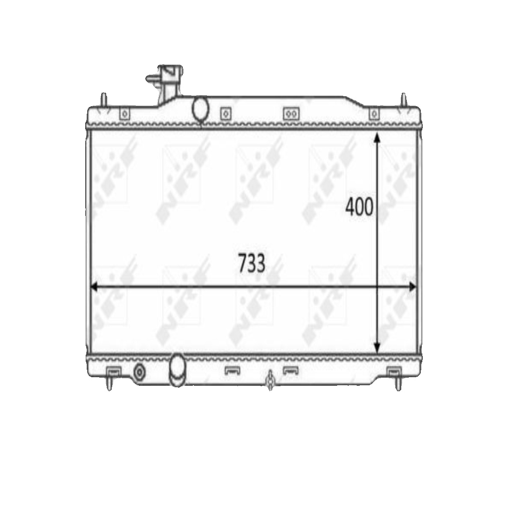 NRF 58458 Radiator, engine cooling for HONDA