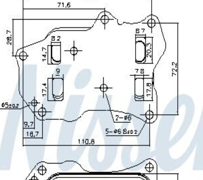 91426 NISSENS Oil cooler