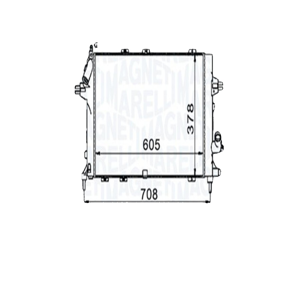 MAGNETI MARELLI 350213153400 Radiator, engine cooling for OPEL,VAUXHALL