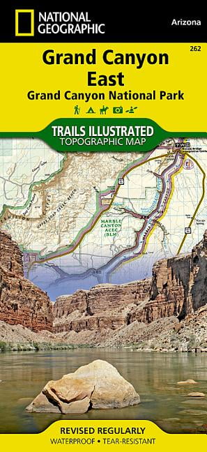 Grand Canyon East Map  Trails illustrated national geographic