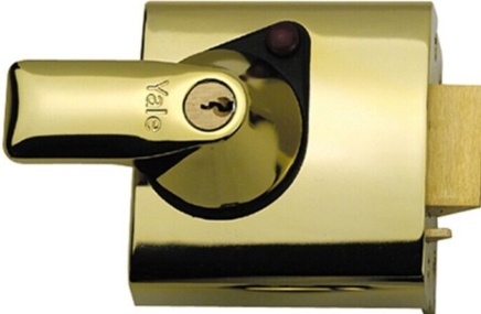 Yale Brass effect 60mm Deadlock Night latch, (H)90mm (W)90mm