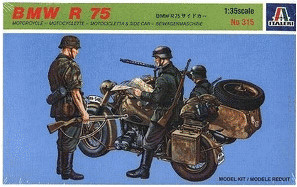 Italeri 1:35 BMW R75 with Sidecar Plastic Model Kit
