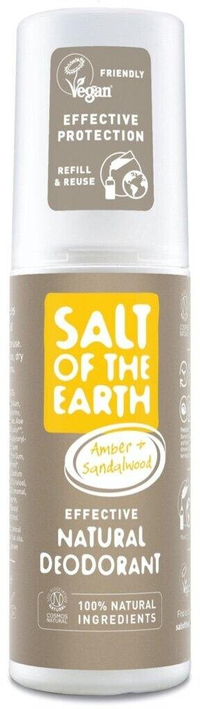 Salt Of The Earth Amber & Sandalwood Natural Deodorant Spray 100Ml