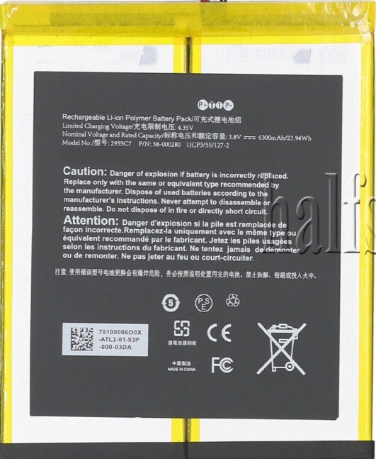 New Battery 58-000280 For Amazon Fire HD 10(9th Gen) 10.1"" M2V3R5 2955C7,58-0001