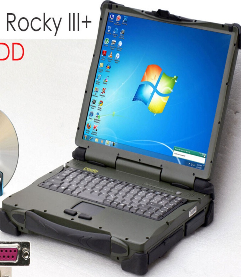 Roda Rocky III+ Notebook 4Gb Ram 250 Gb Hdd Dvd-Rw Rs-232 Lpt Ieee1394 Win 7 Ro5
