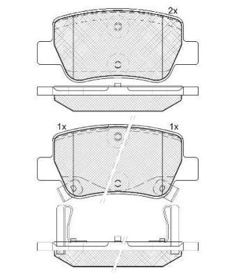 Original A.B.S. Brake Pad Set Disc Brake 37737 for Toyota