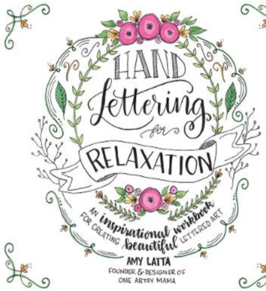 Hand Lettering for Relaxation by Amy Latta (Paperback Book) - Image 2