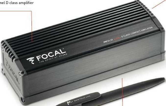 FOCAL IMPULSE 4.320 4 CHANNEL DASH MOUNT AMPLIFIER  220WATTS COMPACT MINI SIZE