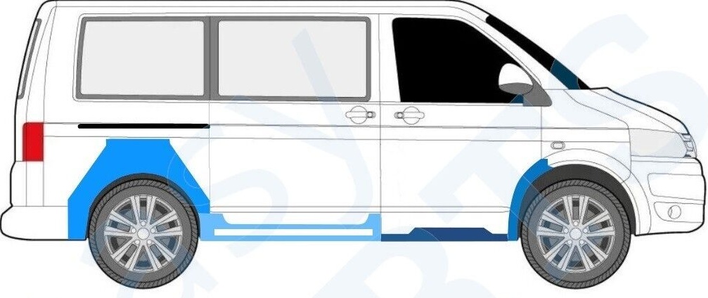 VOLKSWAGEN TRANSPORTER T5 2003-2015 SWB SILL WHEEL ARCH REPAIR PANEL / SET