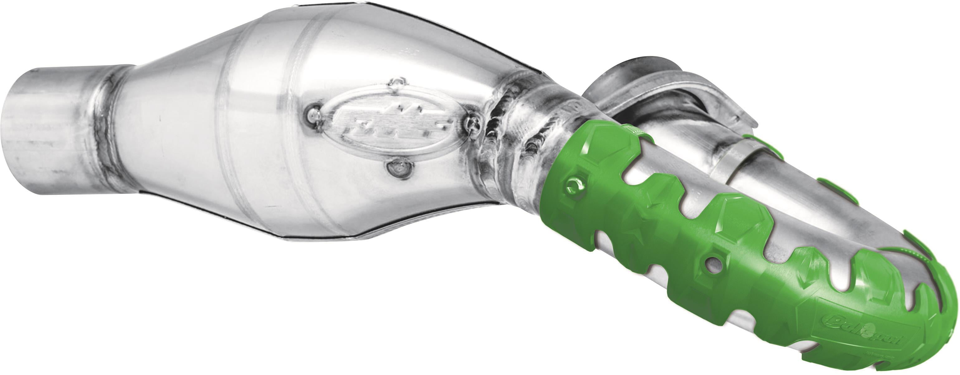 Polisport Armadillo 4 Stroke Header Pipe Guard Short Green - Image 4