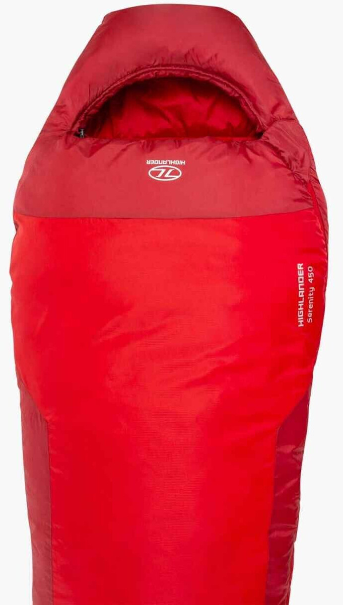 Highlander Serenity 450 Mummy Sleeping Bag 3-4 Season Camping Hiking SB187-RD
