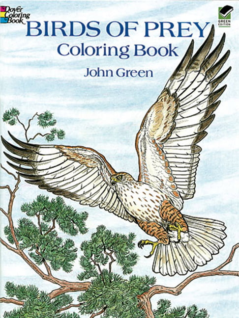 John Green Birds of Prey Coloring Book - 42 Illustrations