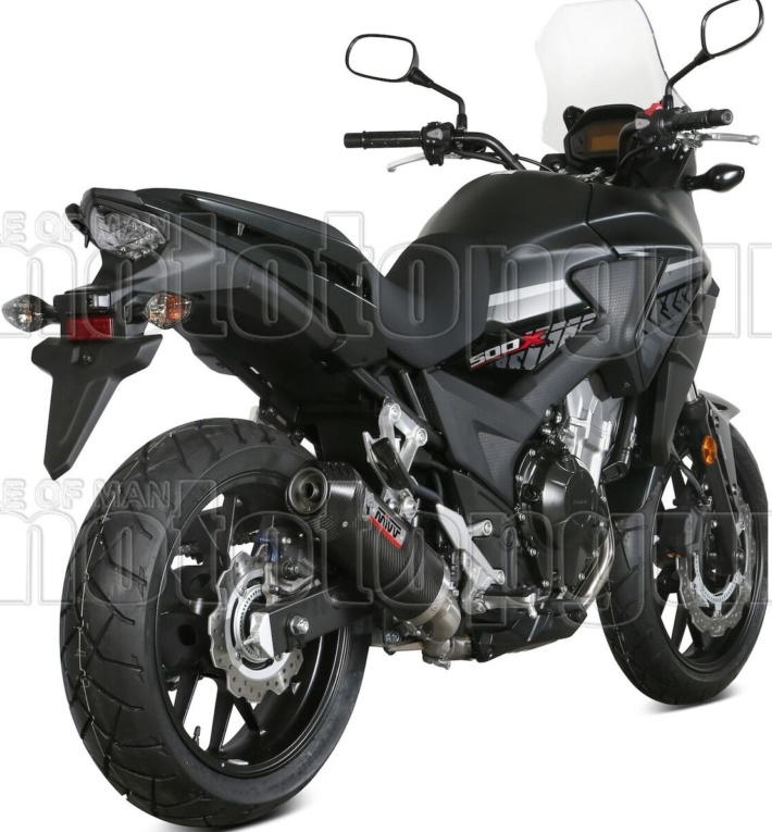 Mivv Exhaust Muffler Oval Carbon Carbon Cap kat for HONDA CB 500 X 2017 > 2020