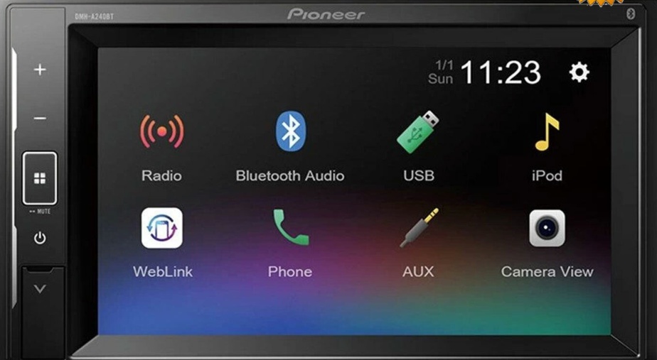 Pioneer DMH-A240BT 6.2"" Touchscreen 2-DIN Bluetooth Stereo USB Aux iPod iPhone