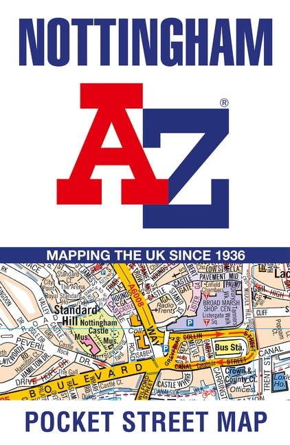 Nottingham A-Z Pocket Street Map by A-Z Maps (Sheet map, folded) - Image 4
