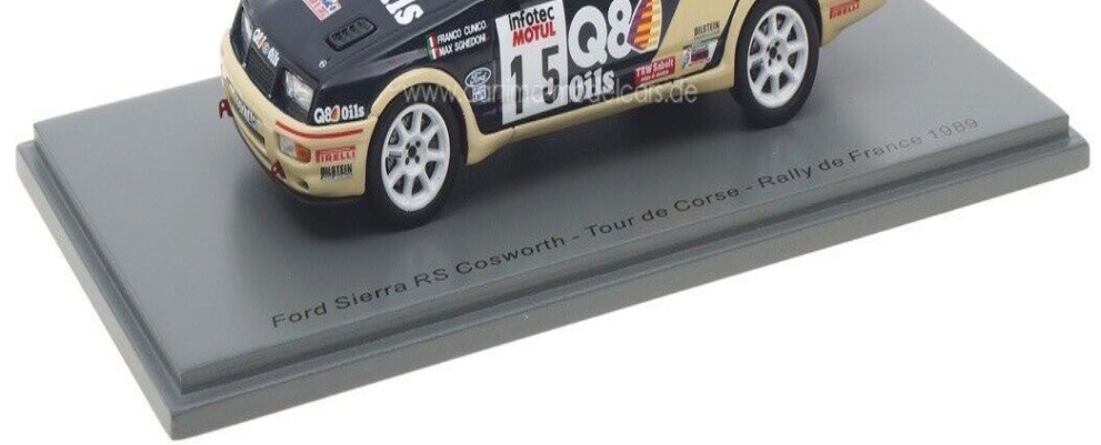 1/43 Ford Sierra RS Cosworth Q8 Oils Tour de Corse Rally de France 1989 Cunico