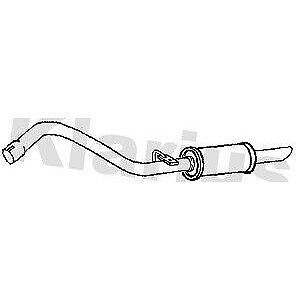 Klarius box with tail pipe fits Nissan terrano 2.7 99-02 DN590P