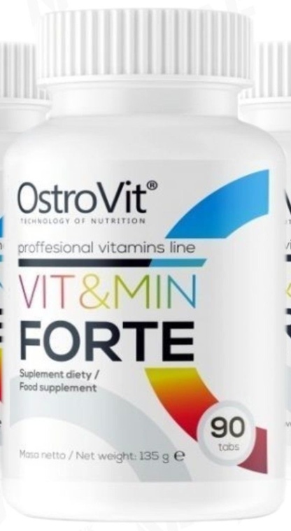 OSTROVIT VIT&MIN FORTE multi vitamin mineral supplement complex 90 tabs
