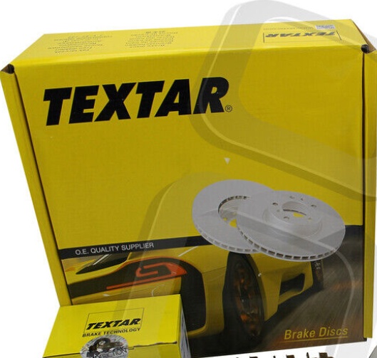 Textar Genuine OE Brake Discs Pair Coated Vented Front 320 mm 92237903