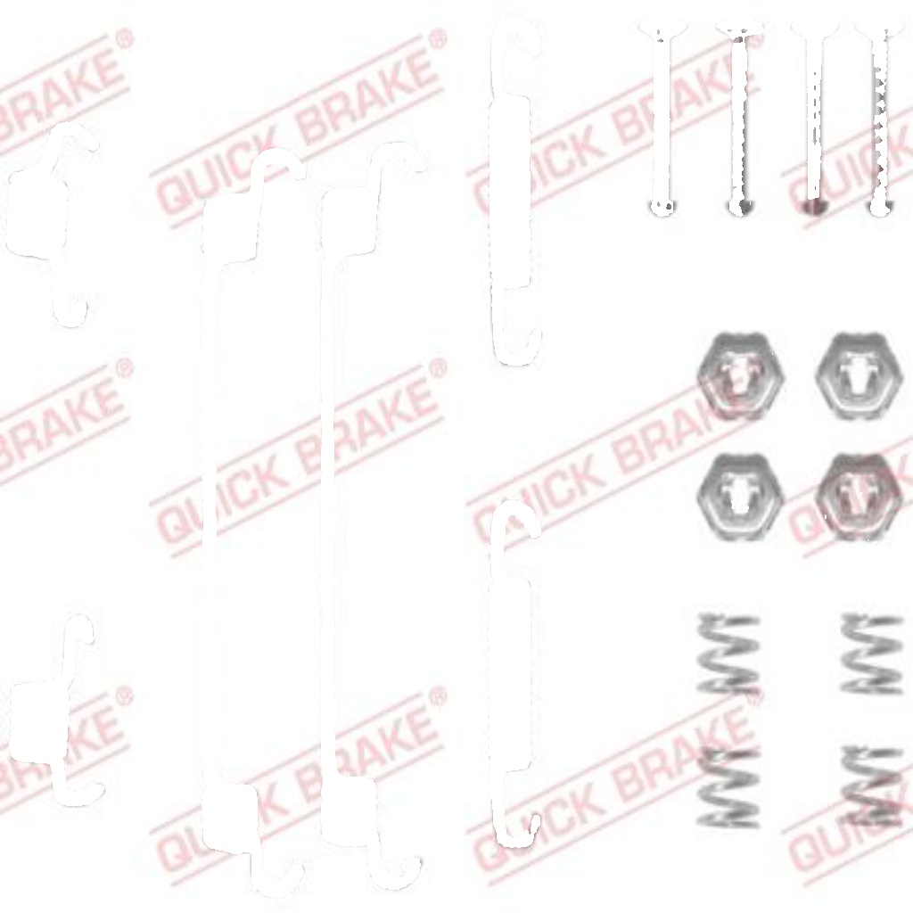 Rear QUICK BRAKE 105-0657 Accessory Kit, brake shoes for ALFA ROMEO,CITROËN,FIAT