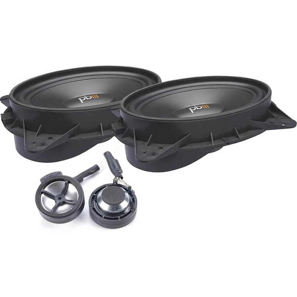 PowerBass OE69C-TY 6x9"" Toyota Direct Fit OEM Replacement Component Speakers