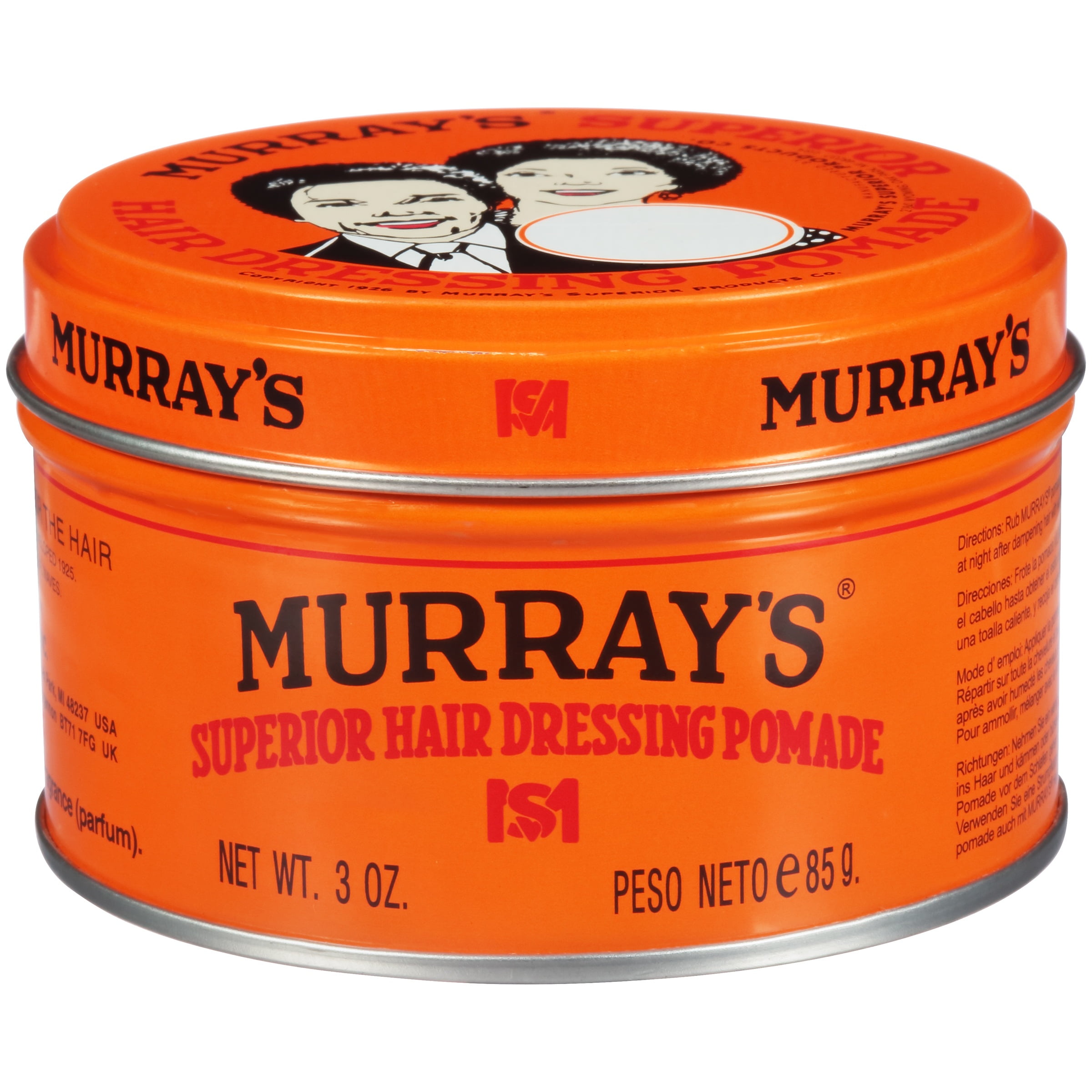 Murray's Superior Hair Dressing Pomade  3oz 85g ( Pack of 3 )