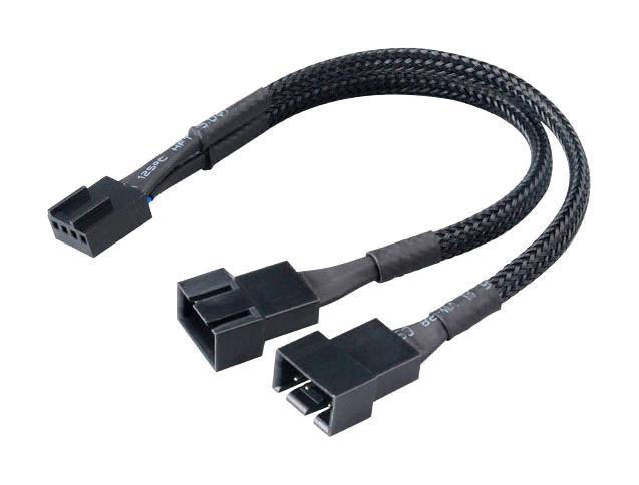 Akasa AK-CBFA04-15 PWM fan Splitter - 2 Fans from one Motherboard PWM Header