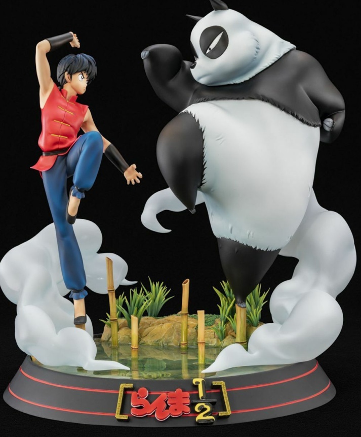 RANMA 1/2 - Ranma & Genma Jusenkyo's Cursed HQS 1/8 Statue Tsume