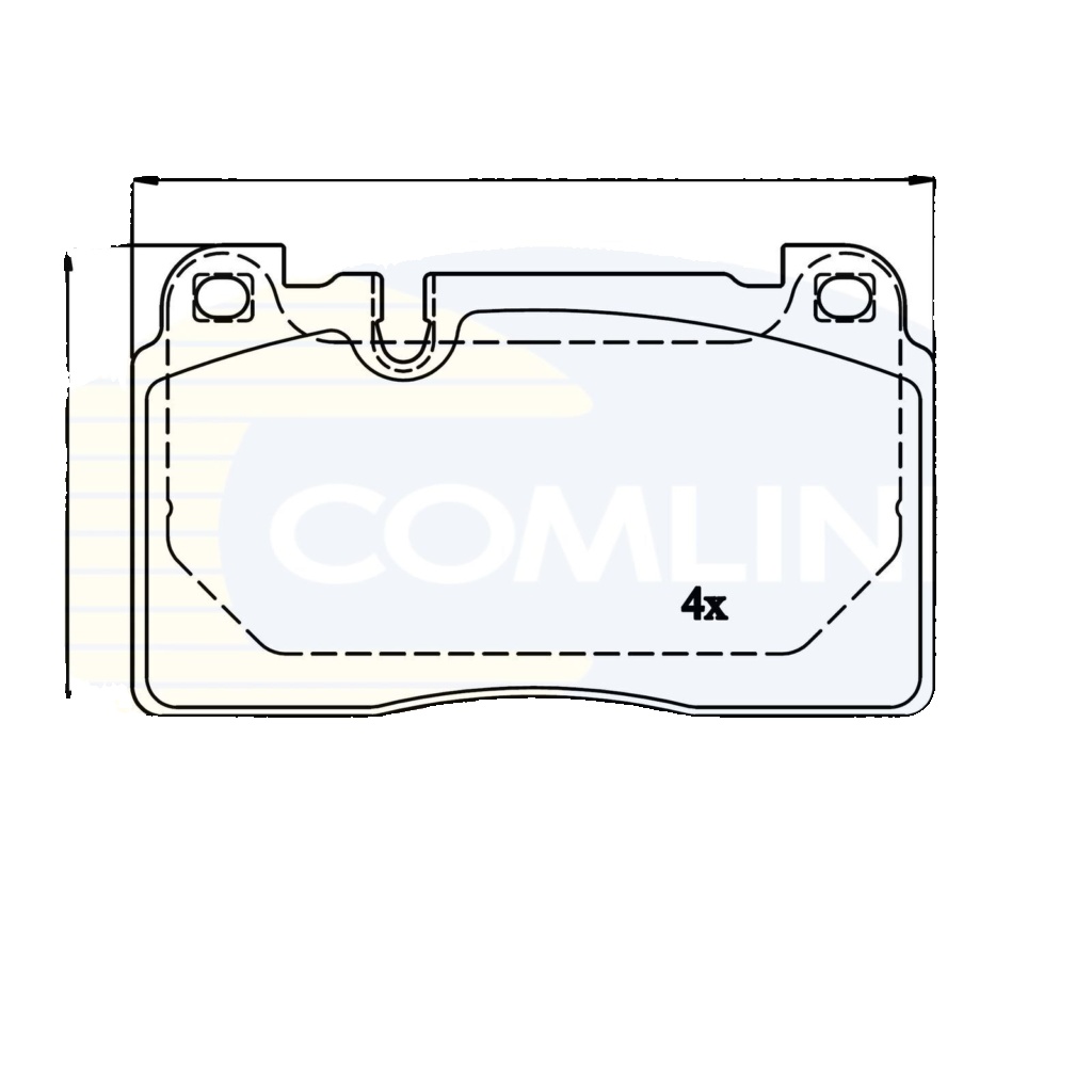 Front COMLINE CBP02302 Brake Pad Set, disc brake for AUDI,PORSCHE