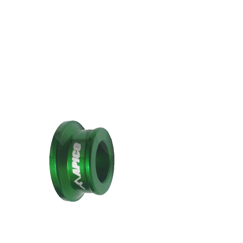 Kawasaki KX85 Front Wheel Spacers KX 85 01-23 Apico Anodised CNC Billet Green