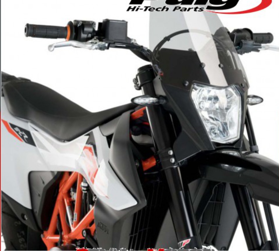 PUIG WINDSHIELD LIGHT SMOKED 3586H for KTM SMC 690 R 2019 / 2020