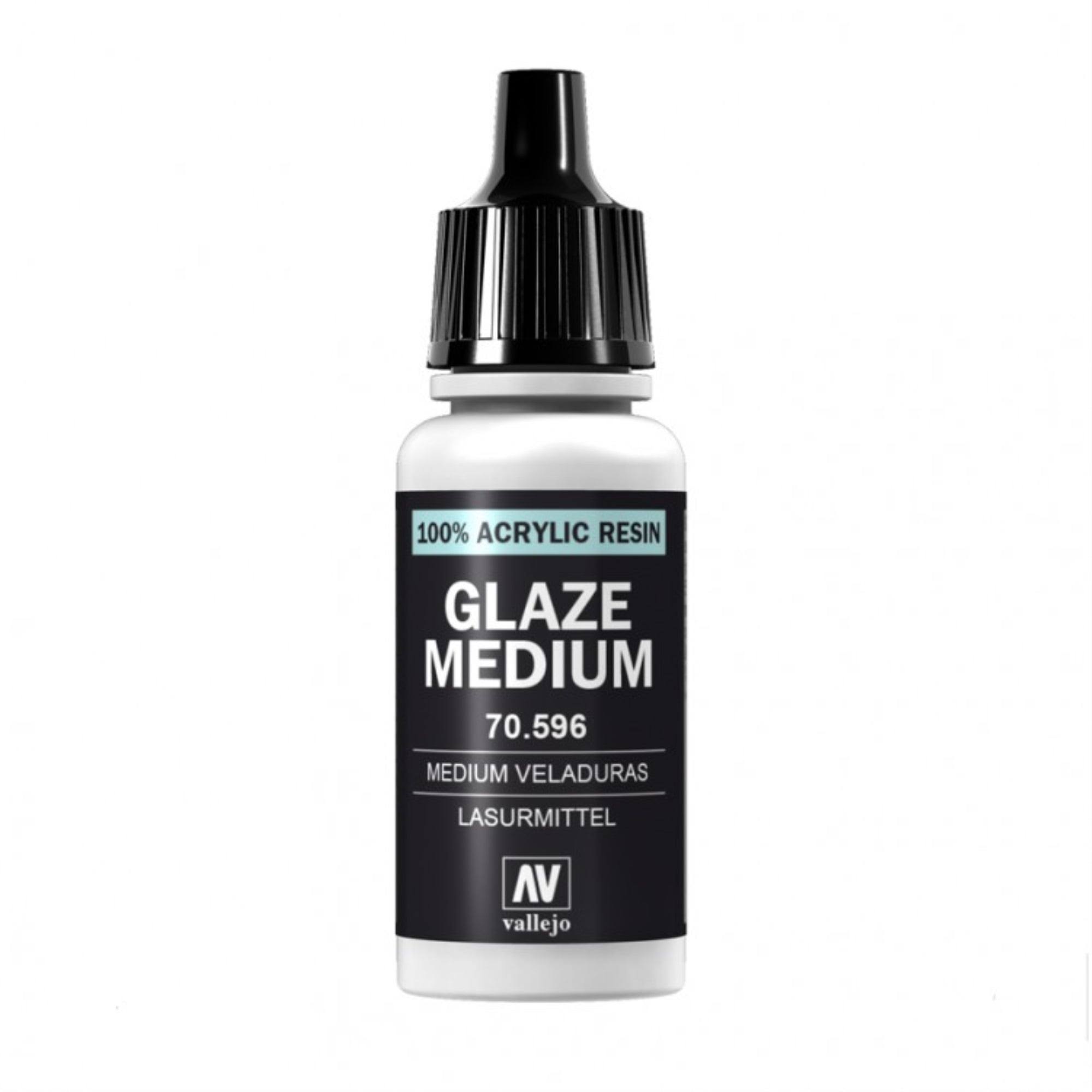 Vallejo 70.596 Glaze Medium 18ml Dropper Bottle