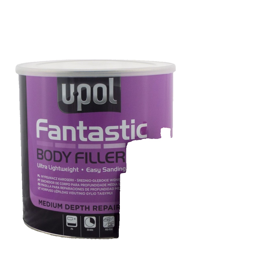 UPOL FANTASTIC POLYESTER CAR BODY FILLER 3LTR - WITH BPO HARDENER + SPREADER