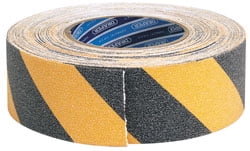 Draper Heavy Duty Safety Grip Tape Roll, 18M X 50Mm, Black And Yellow - Image 2