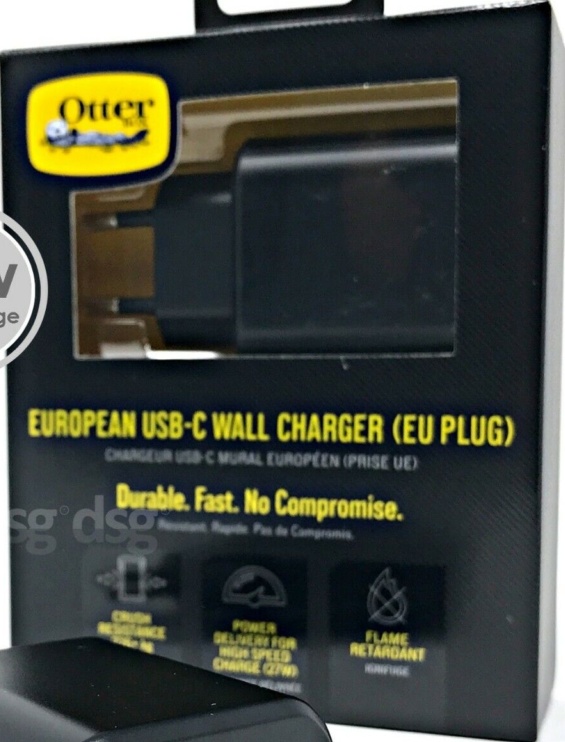 OtterBox USB-C Wall Charger Plug 27W / Fast Charge -  5V 3A / 9V 3A - EU PLUG